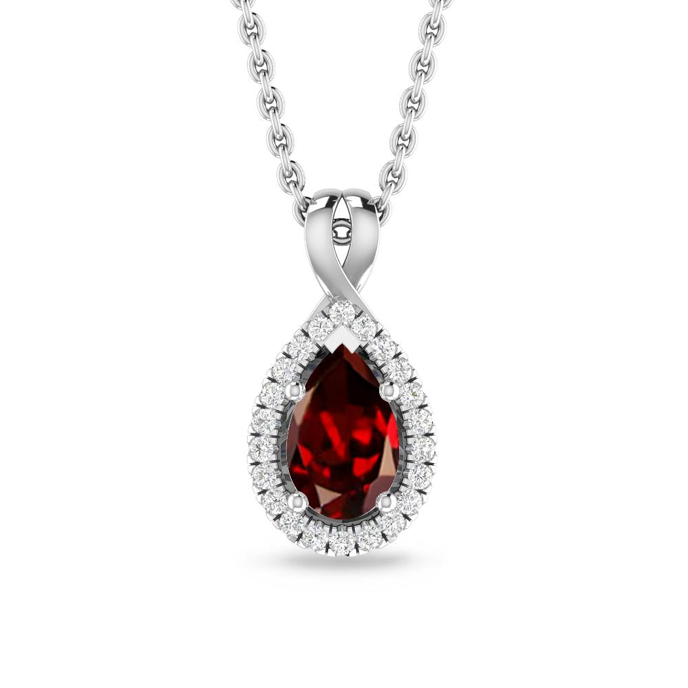 White Gold - Garnet