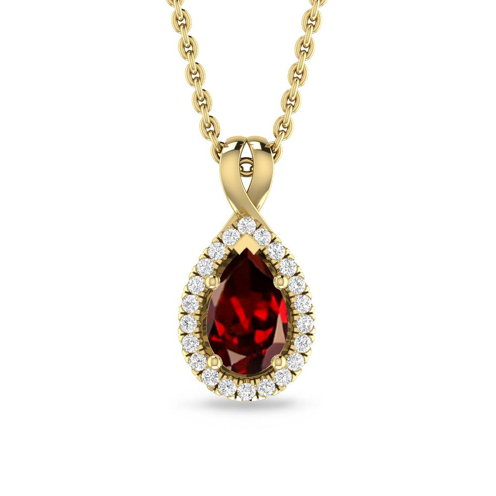 Yellow Gold - Garnet