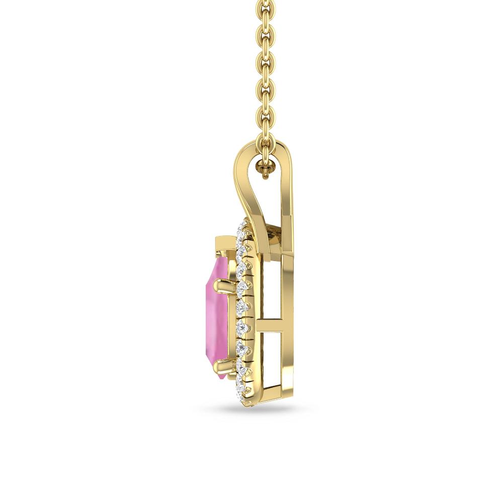 Yellow Gold - Pink Tourmaline