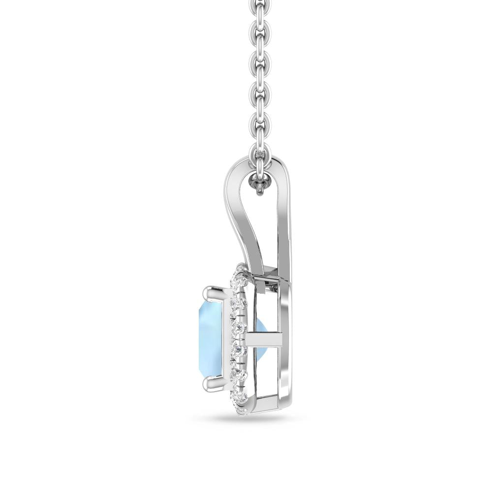 White Gold - Aquamarine