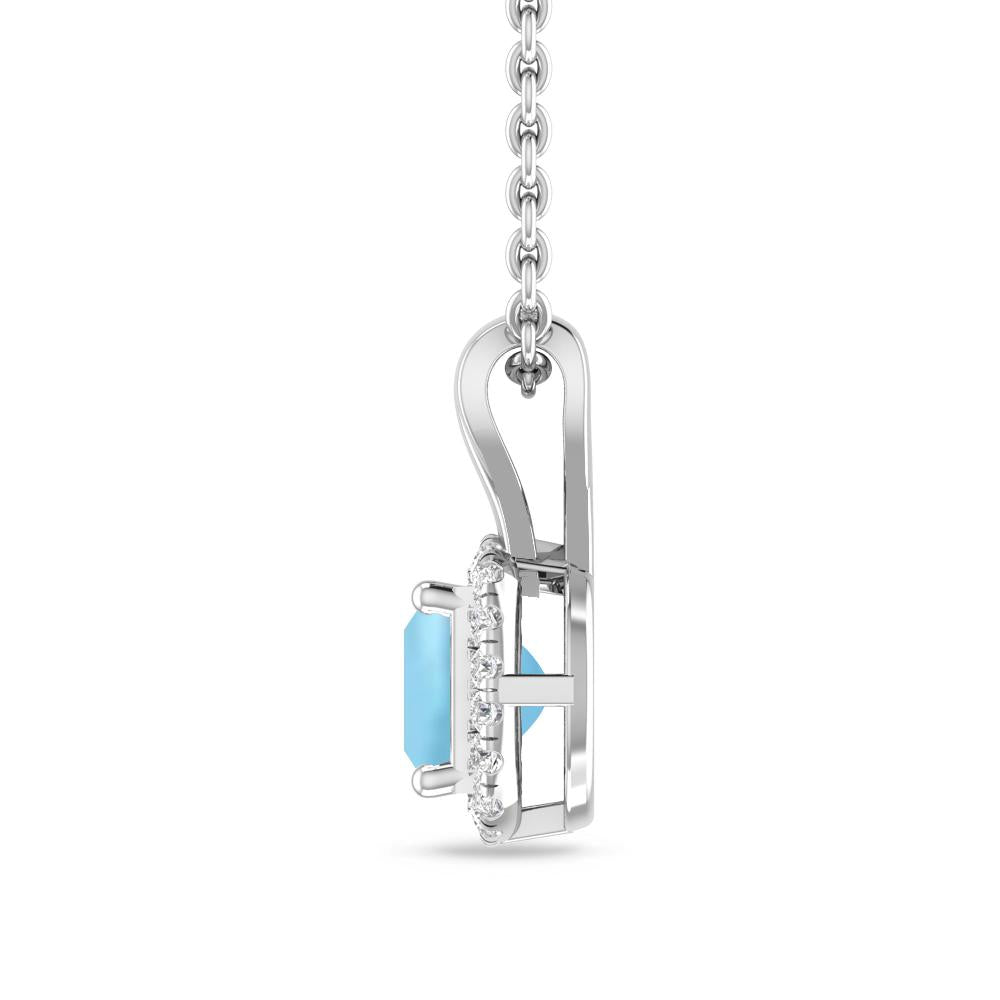 White Gold - Aquamarine