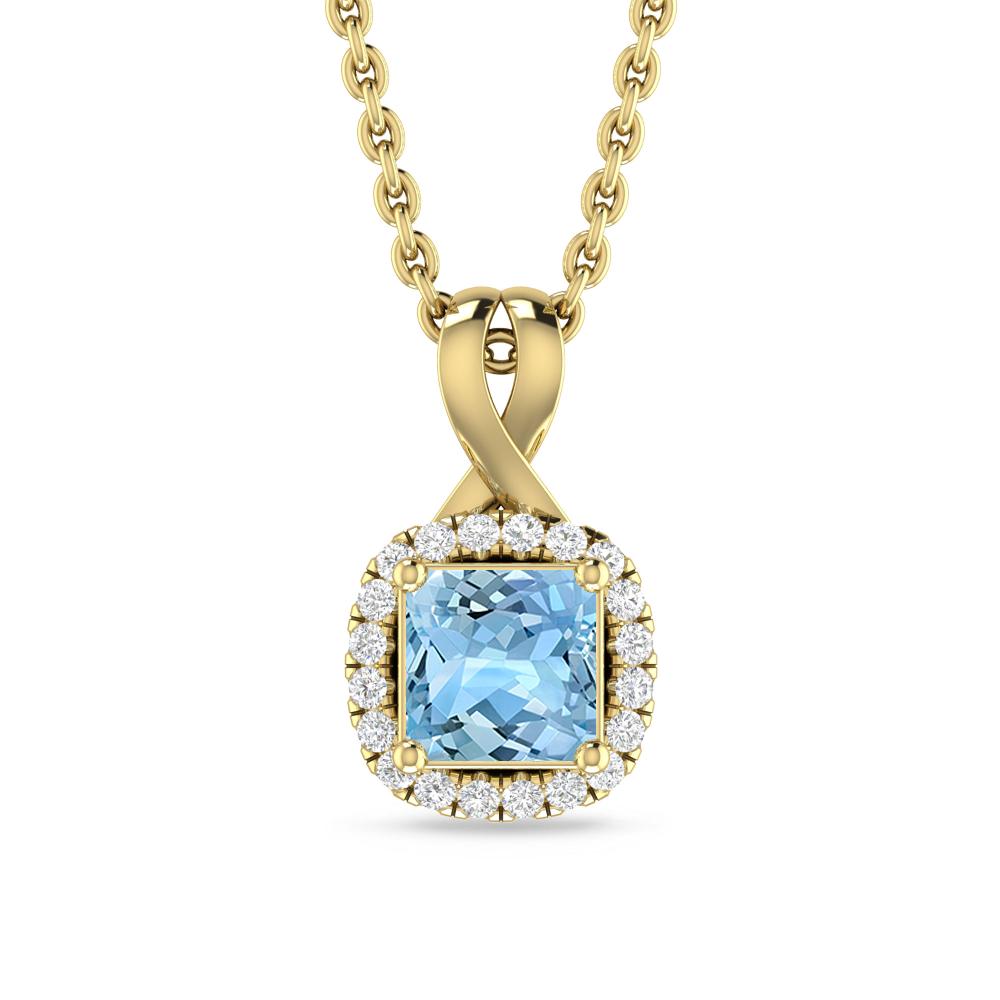 Yellow Gold - Aquamarine