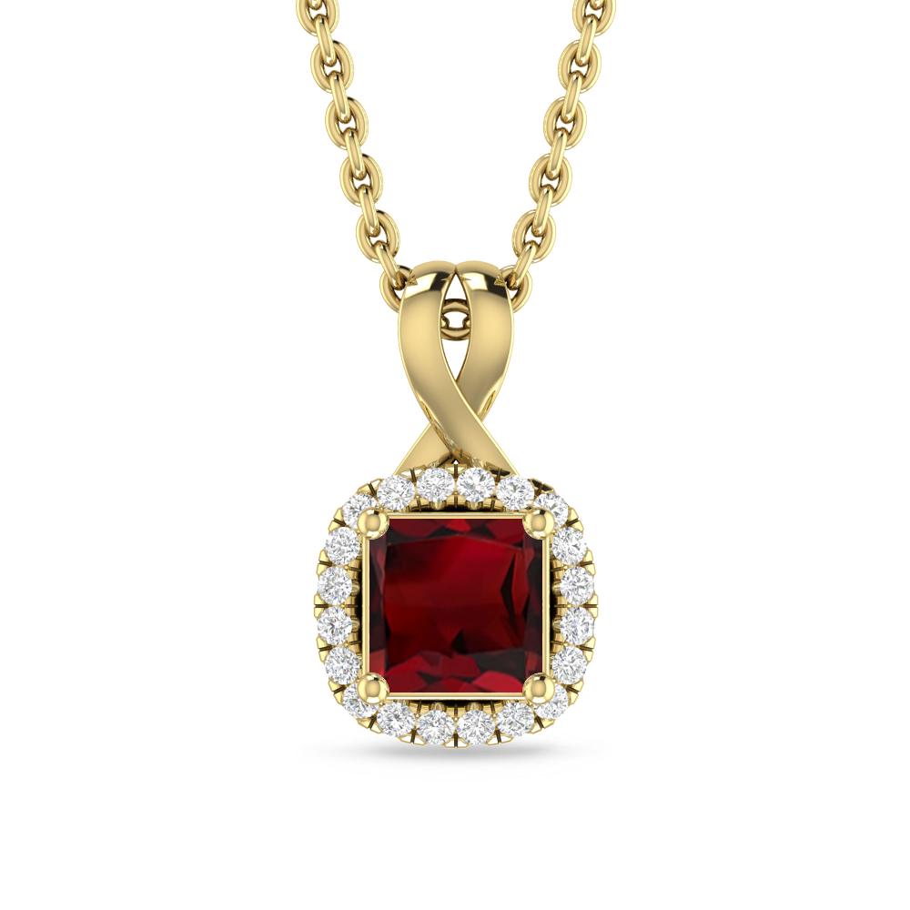 Yellow Gold - Garnet