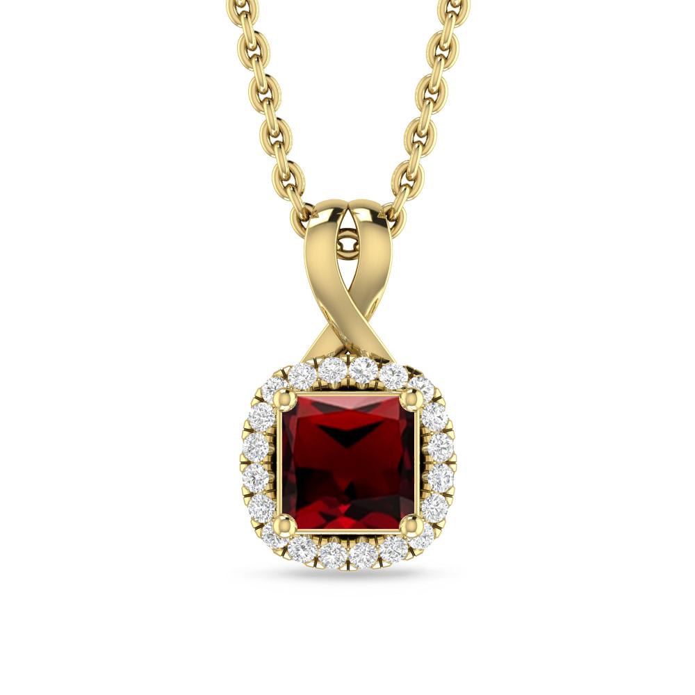 Yellow Gold - Garnet