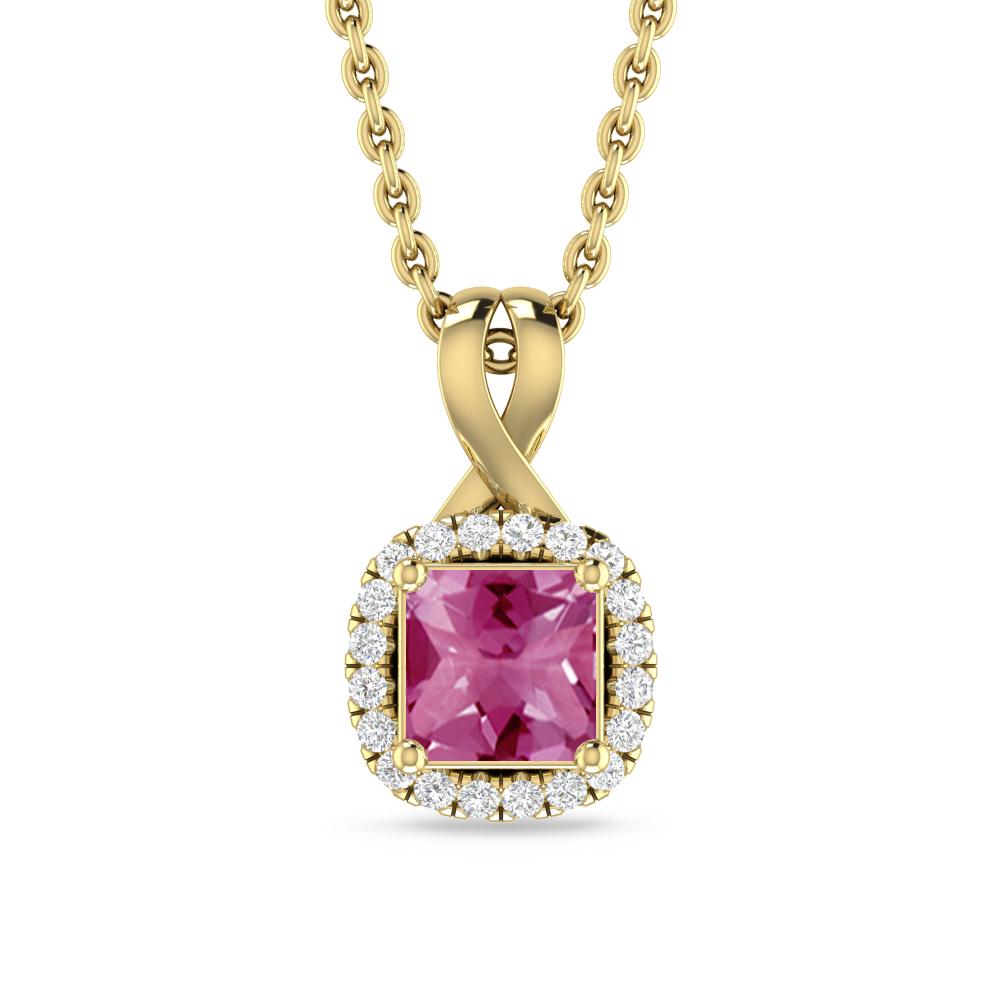 Yellow Gold - Pink Tourmaline