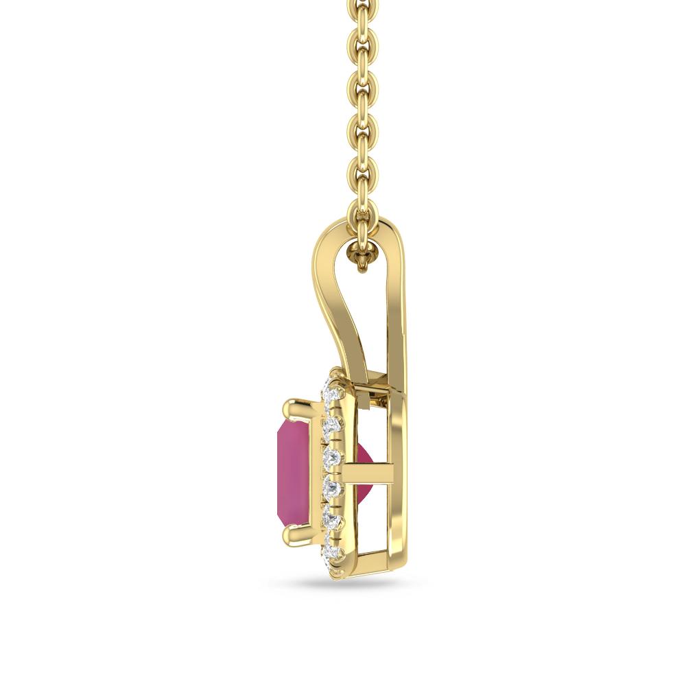 Yellow Gold - Pink Tourmaline