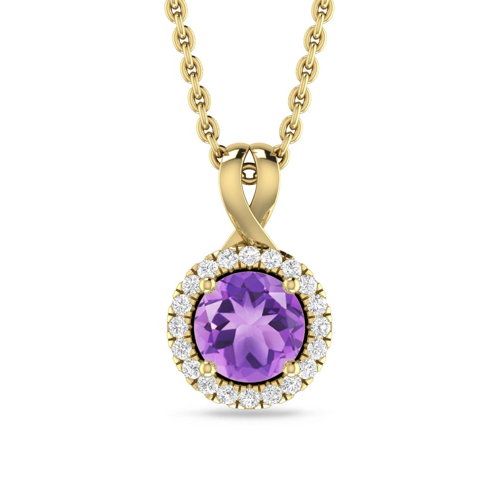 Yellow Gold - Amethyst