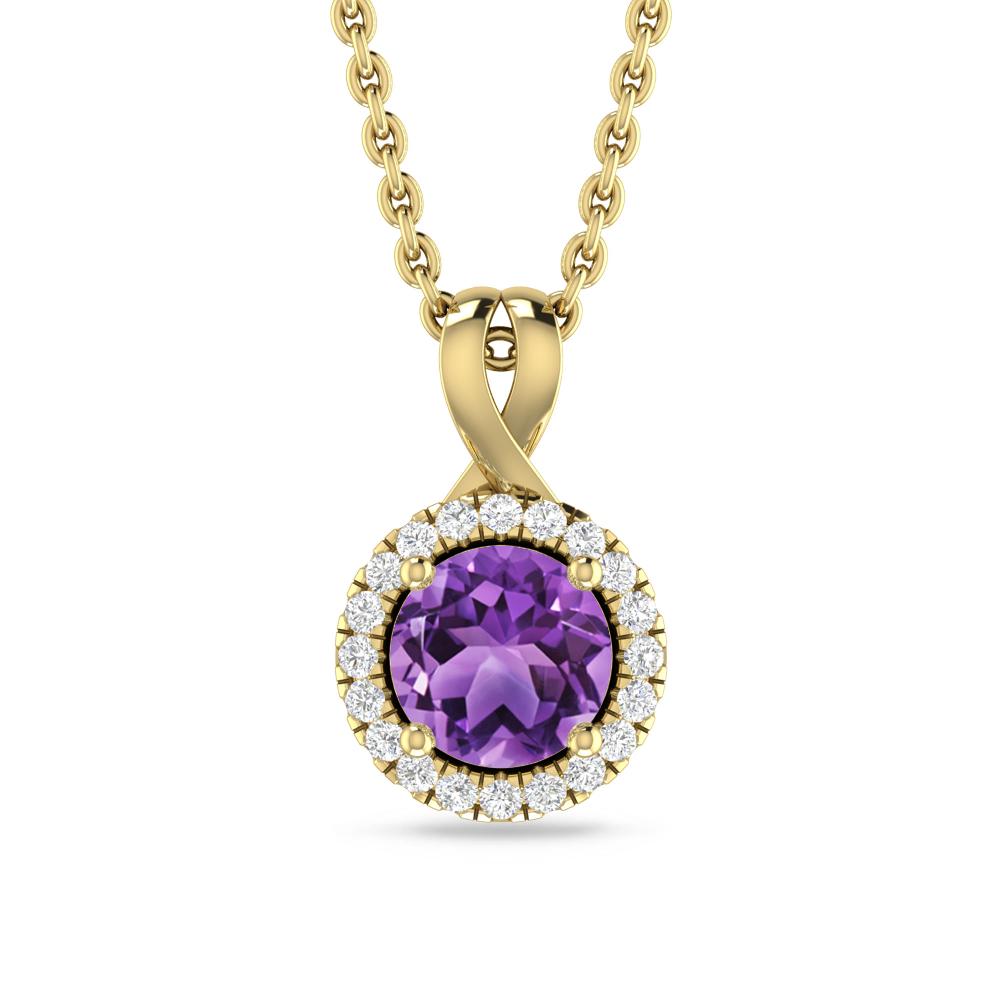 Yellow Gold - Amethyst