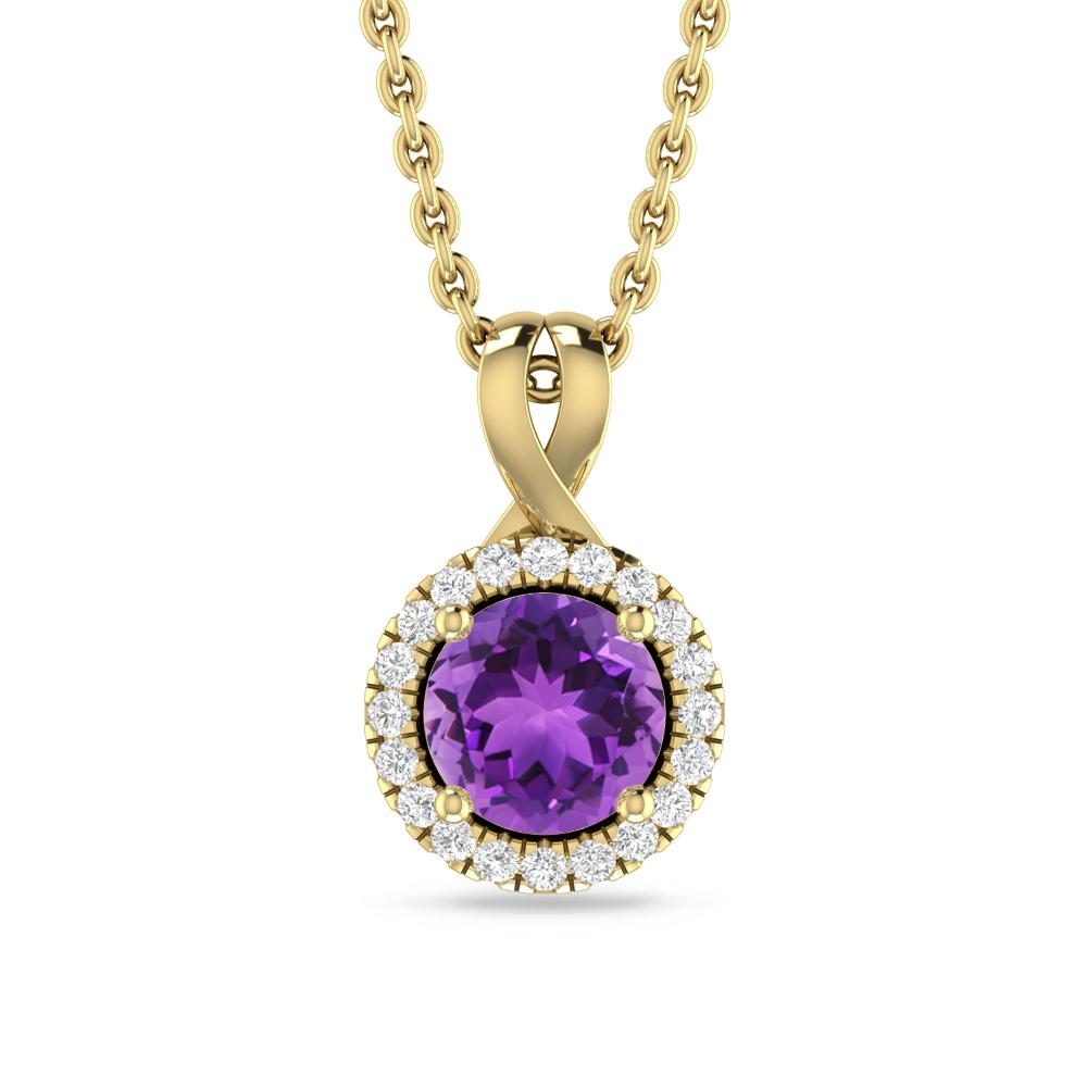 Yellow Gold - Amethyst