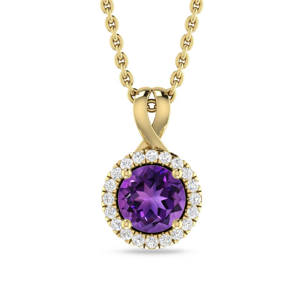 Yellow Gold - Amethyst