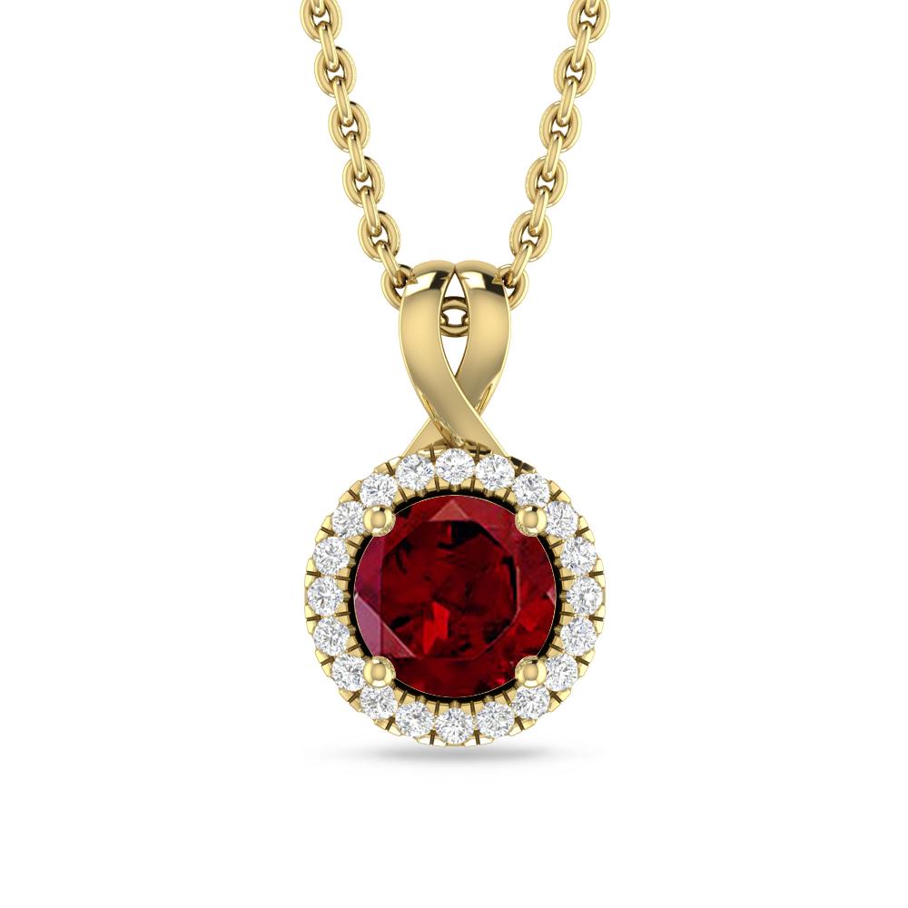 Yellow Gold - Garnet