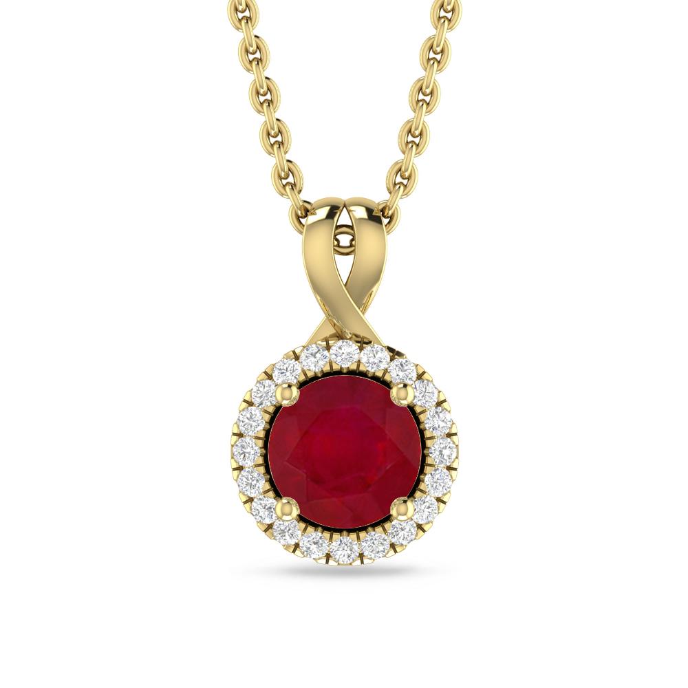 Yellow Gold - Ruby