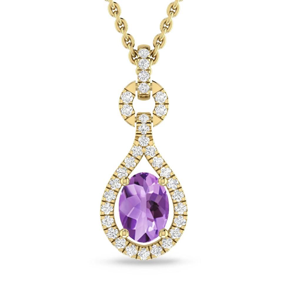 Yellow Gold - Amethyst