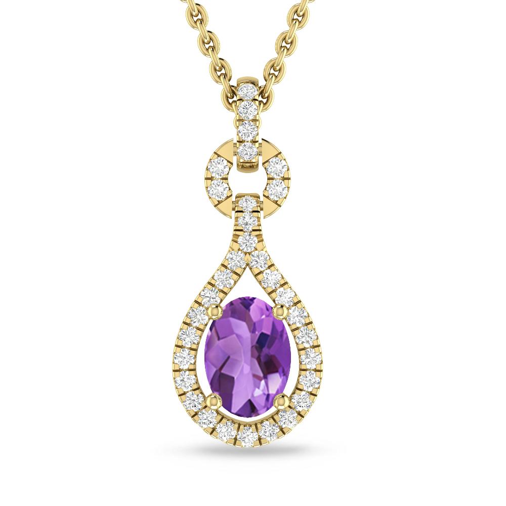 Yellow Gold - Amethyst