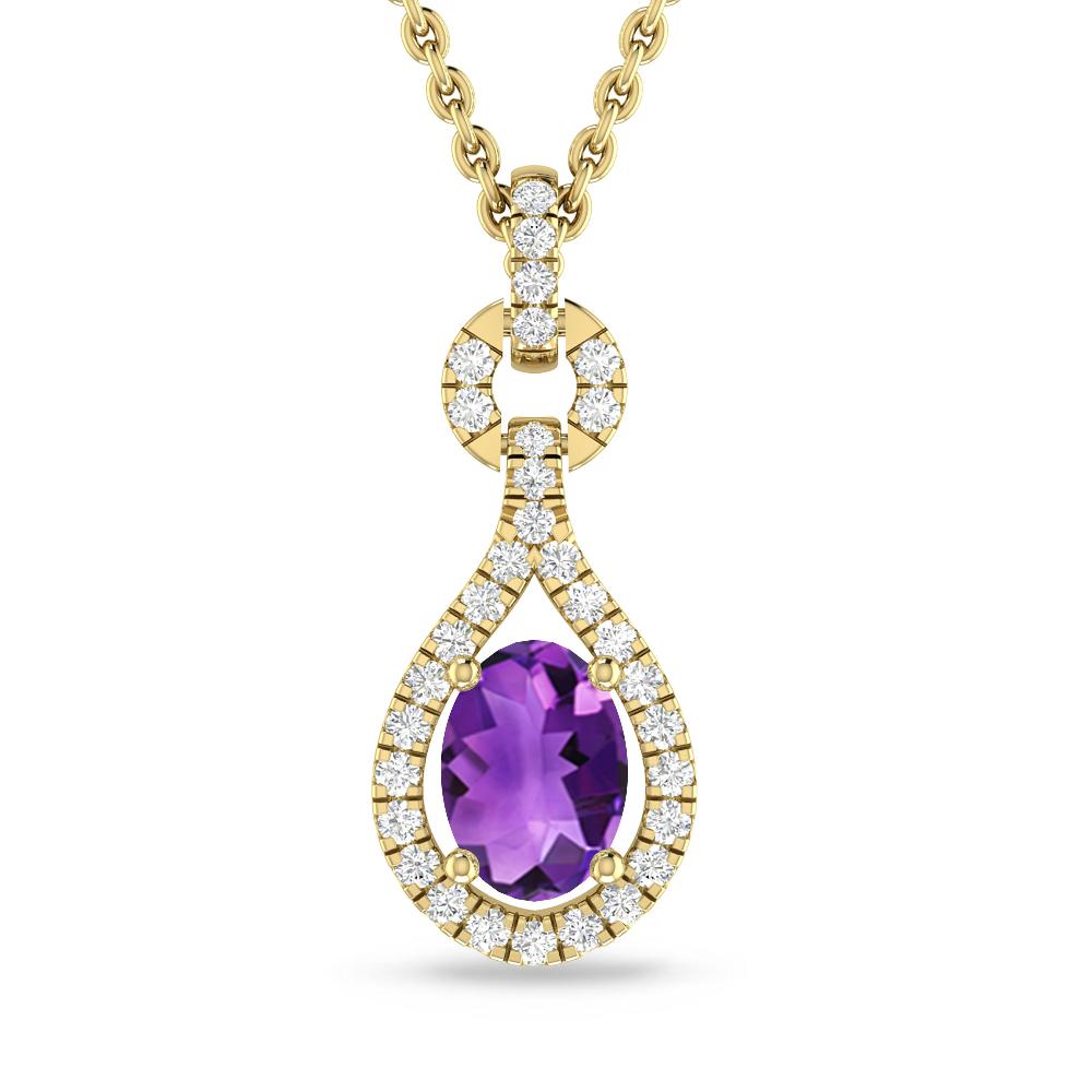 Yellow Gold - Amethyst