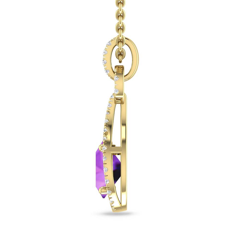 Yellow Gold - Amethyst