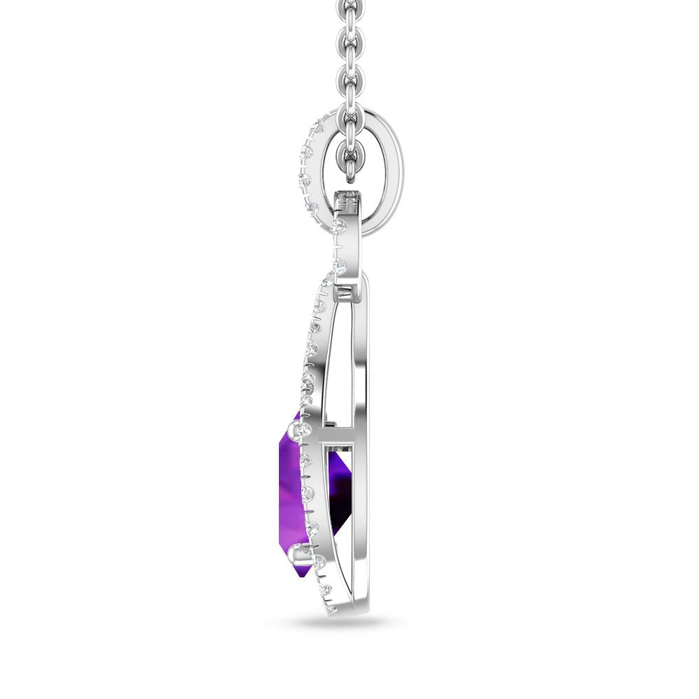 White Gold - Amethyst