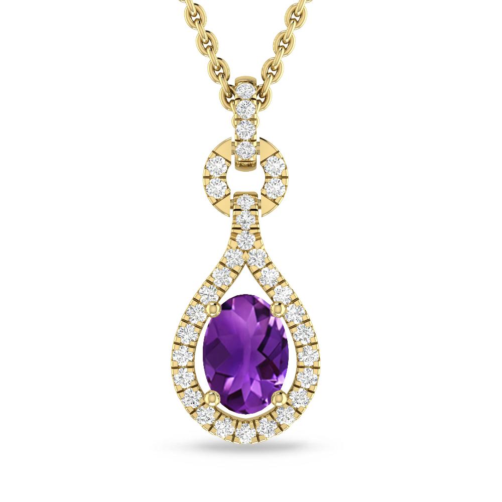 Yellow Gold - Amethyst