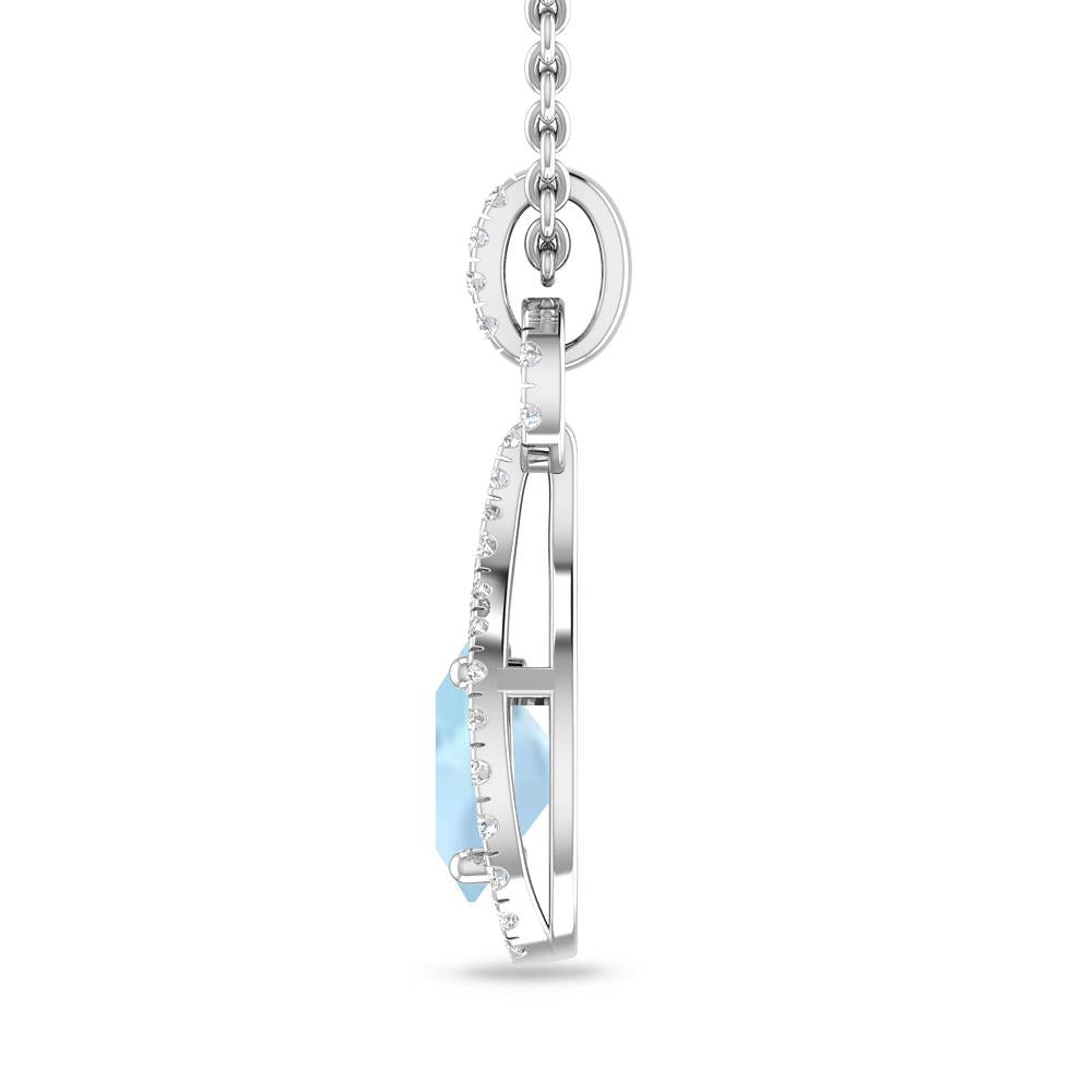 White Gold - Aquamarine