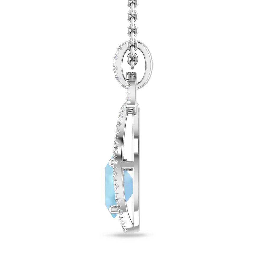 White Gold - Aquamarine