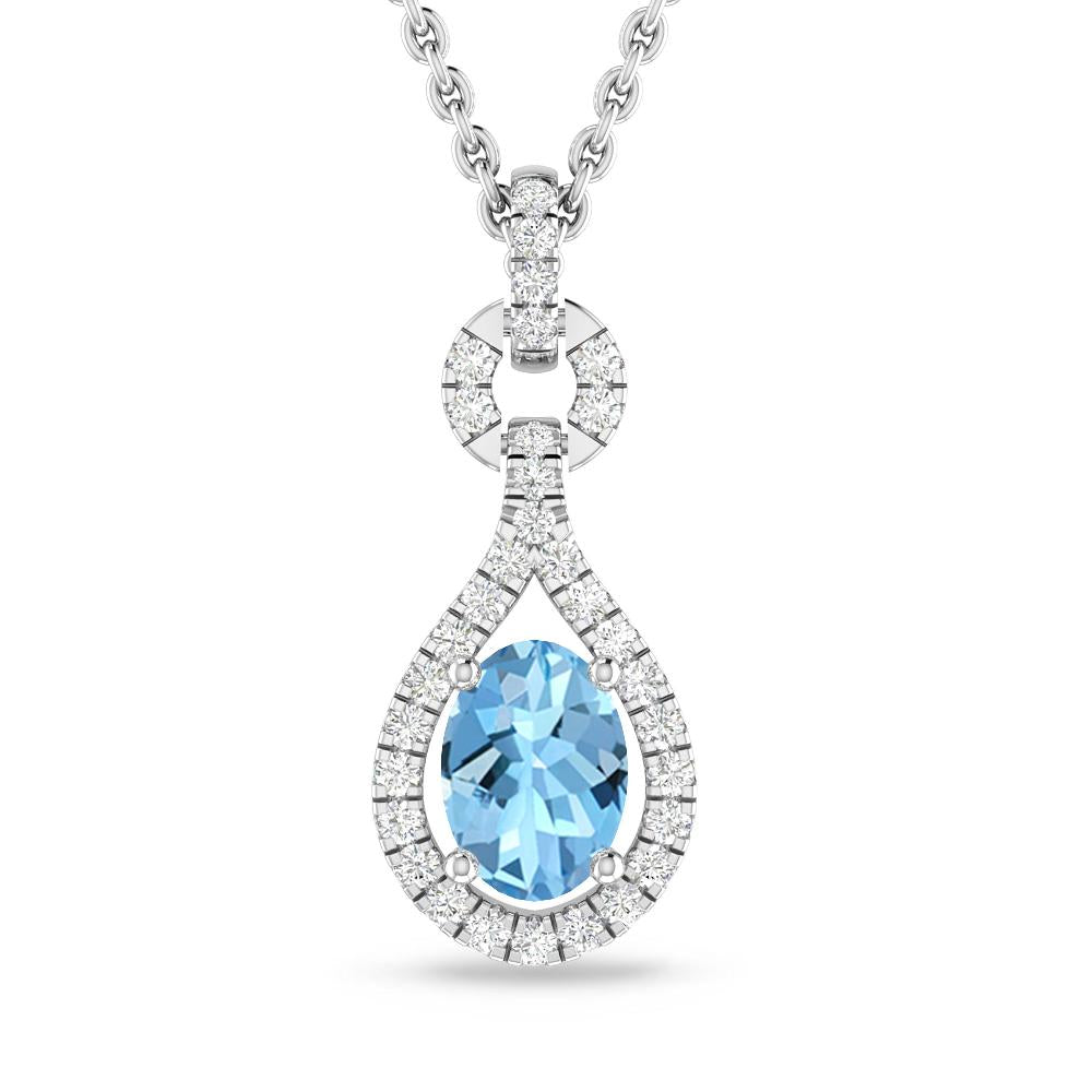 White Gold - Aquamarine