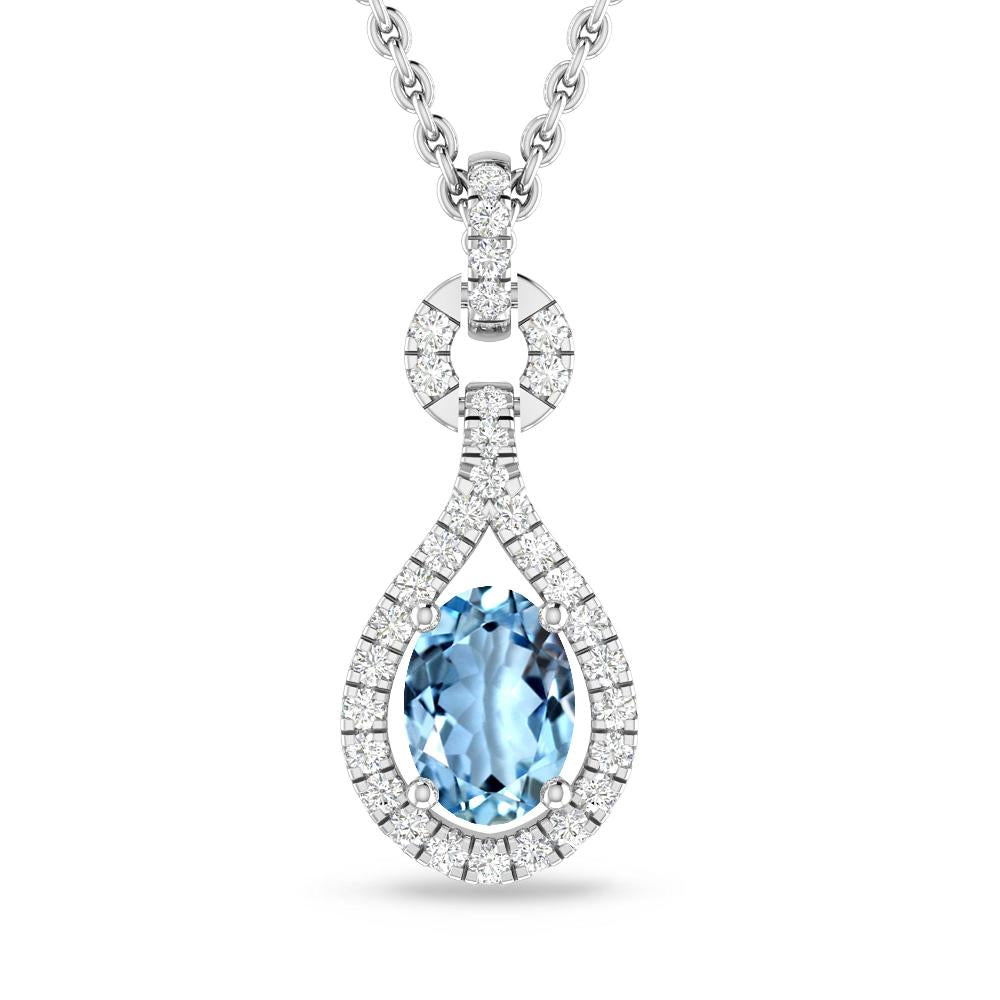 White Gold - Aquamarine