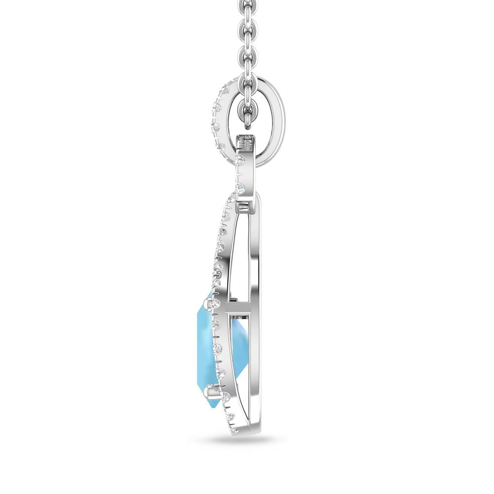 White Gold - Aquamarine