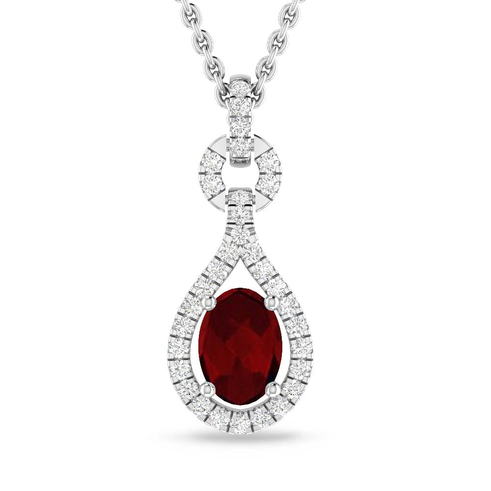 White Gold - Garnet