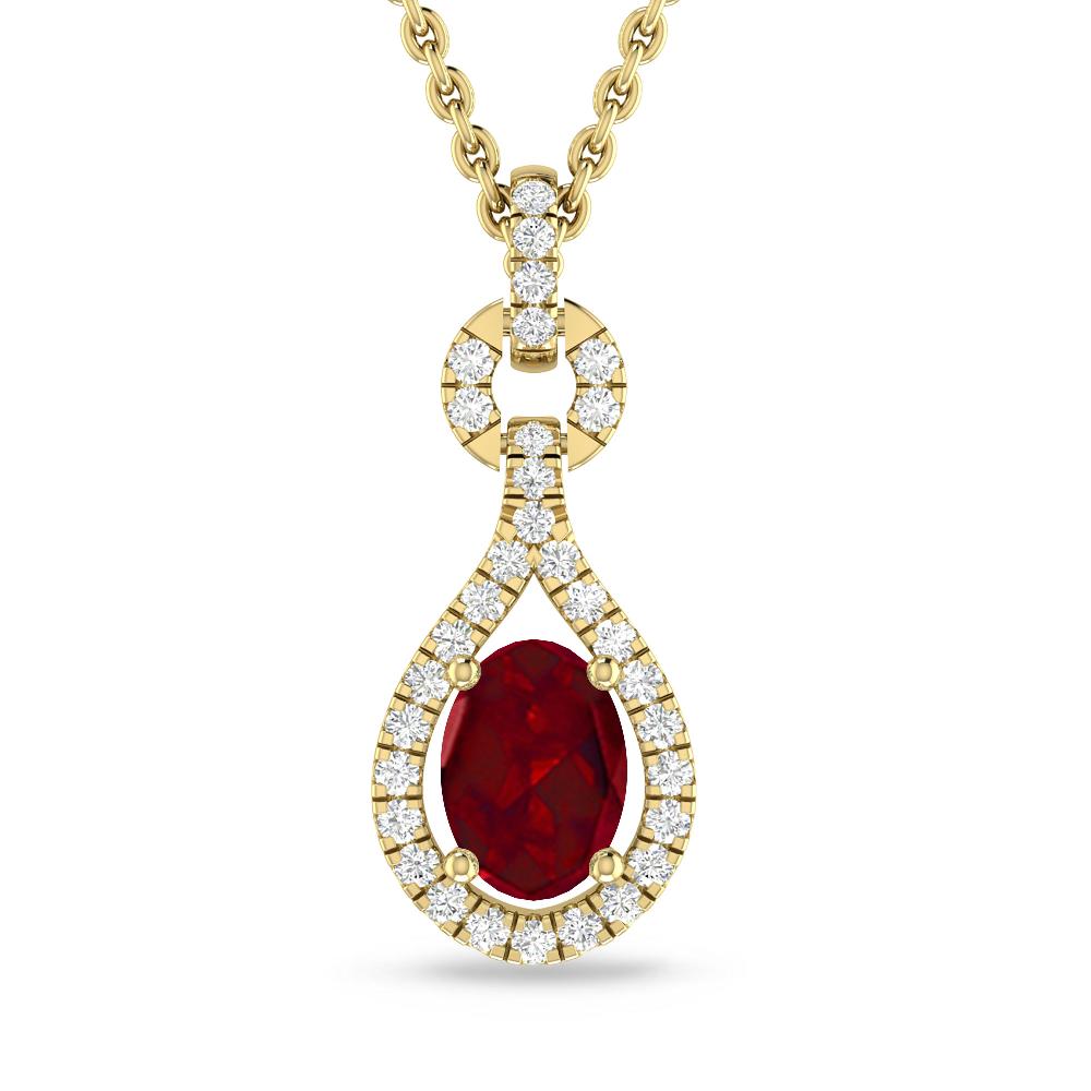 Yellow Gold - Garnet