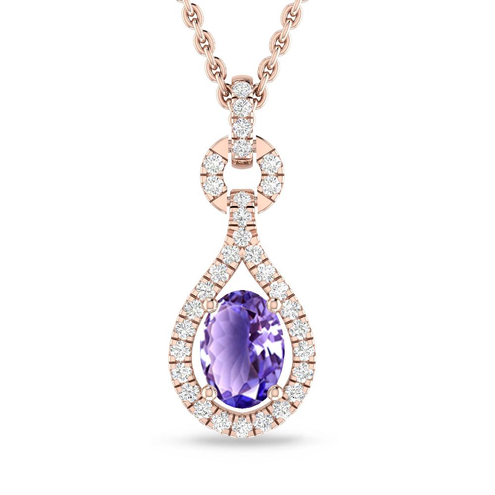 Rose Gold - Tanzanite