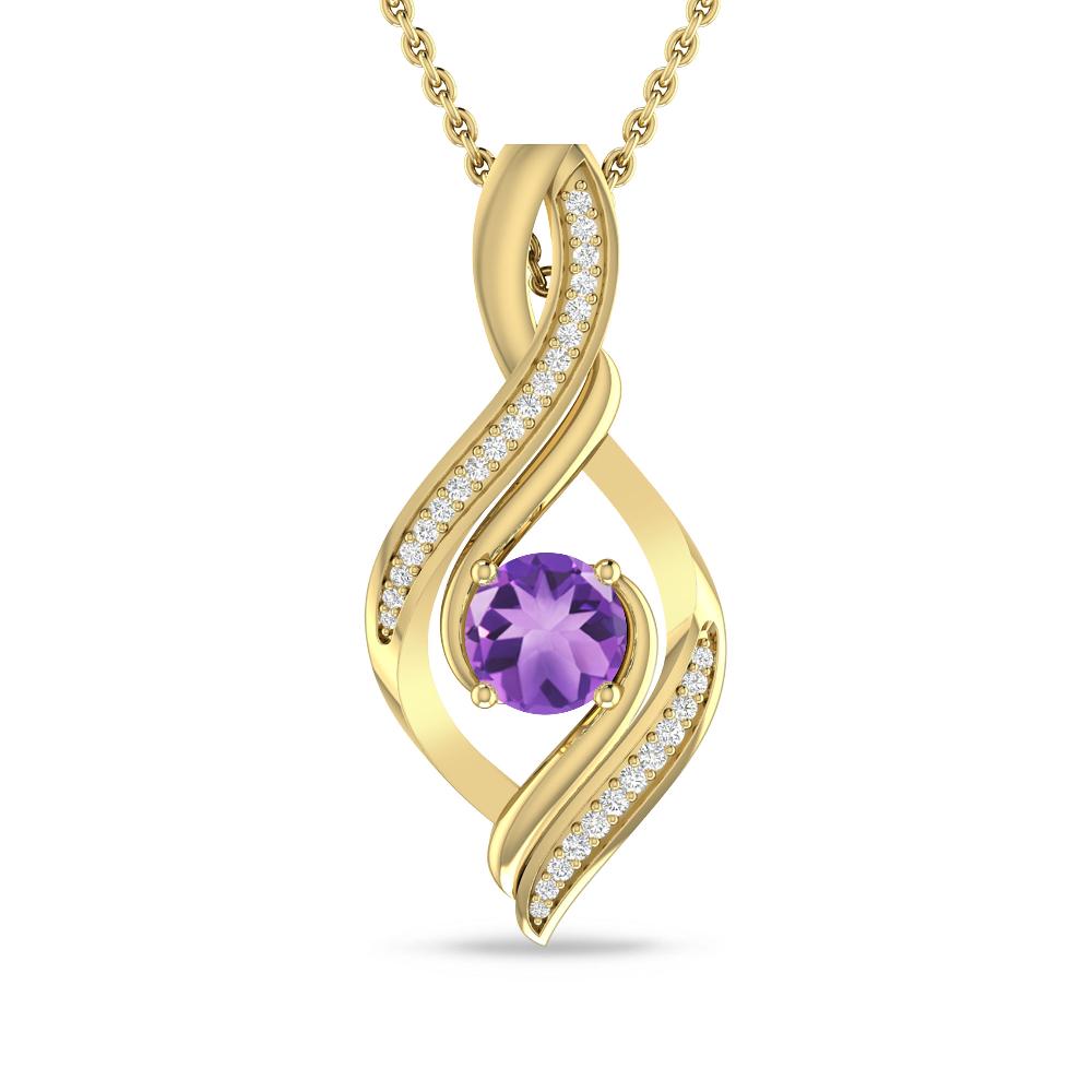 Yellow Gold - Amethyst