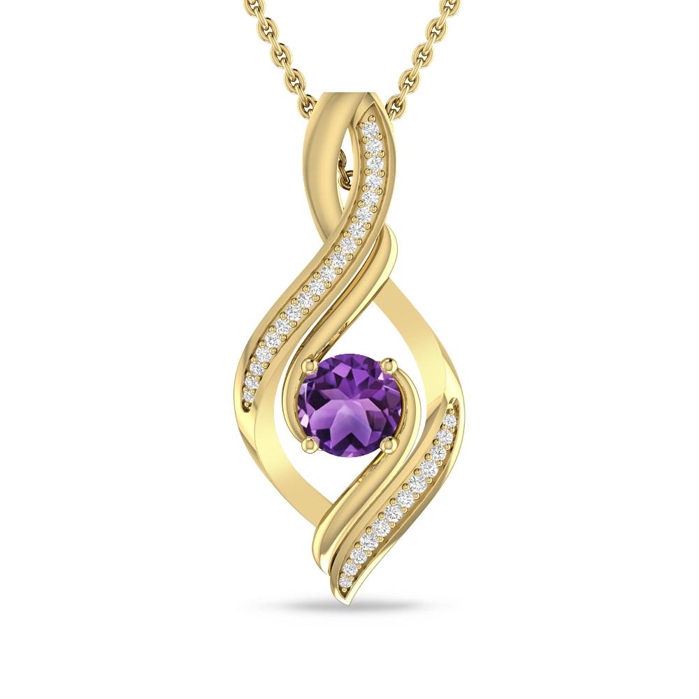 Yellow Gold - Amethyst