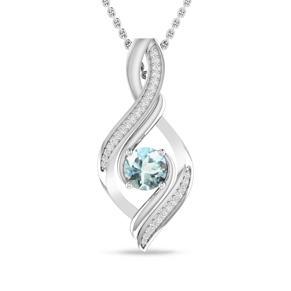 White Gold - Aquamarine