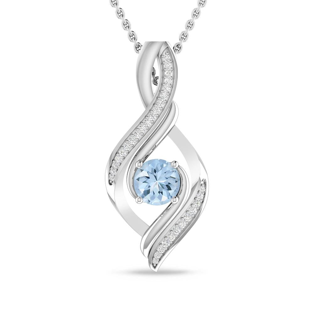 White Gold - Aquamarine