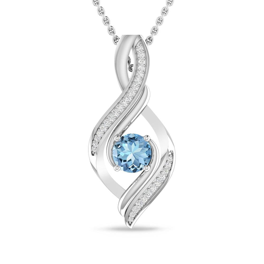 White Gold - Aquamarine