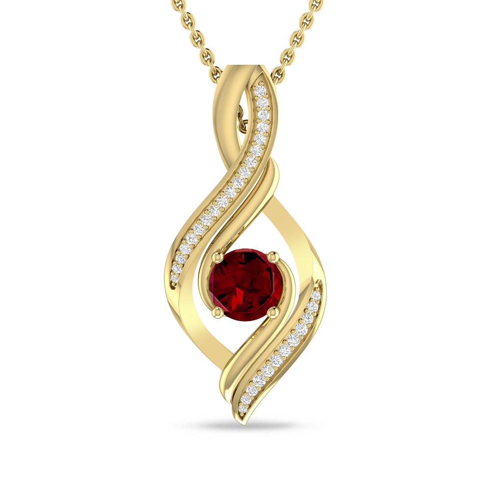 Yellow Gold - Garnet