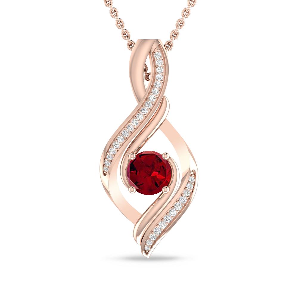 Rose Gold - Garnet