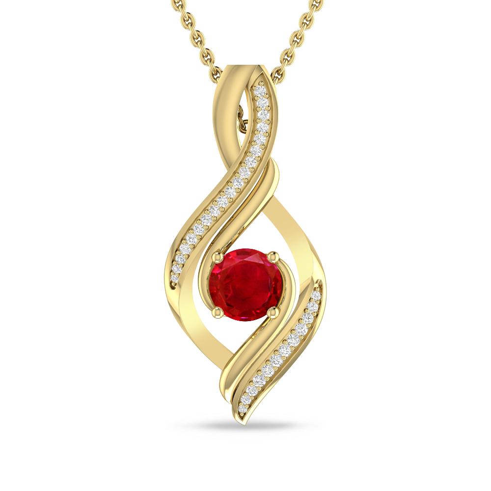 Yellow Gold - Ruby