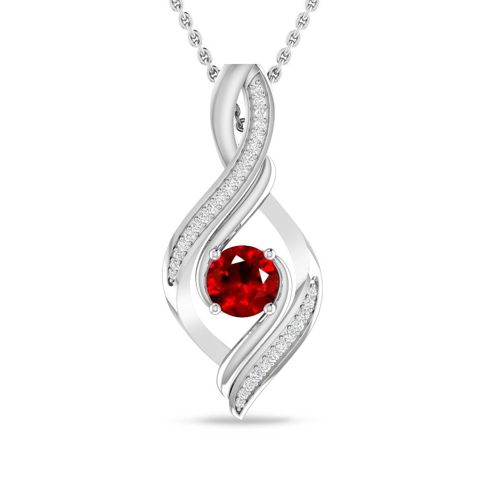 White Gold - Ruby