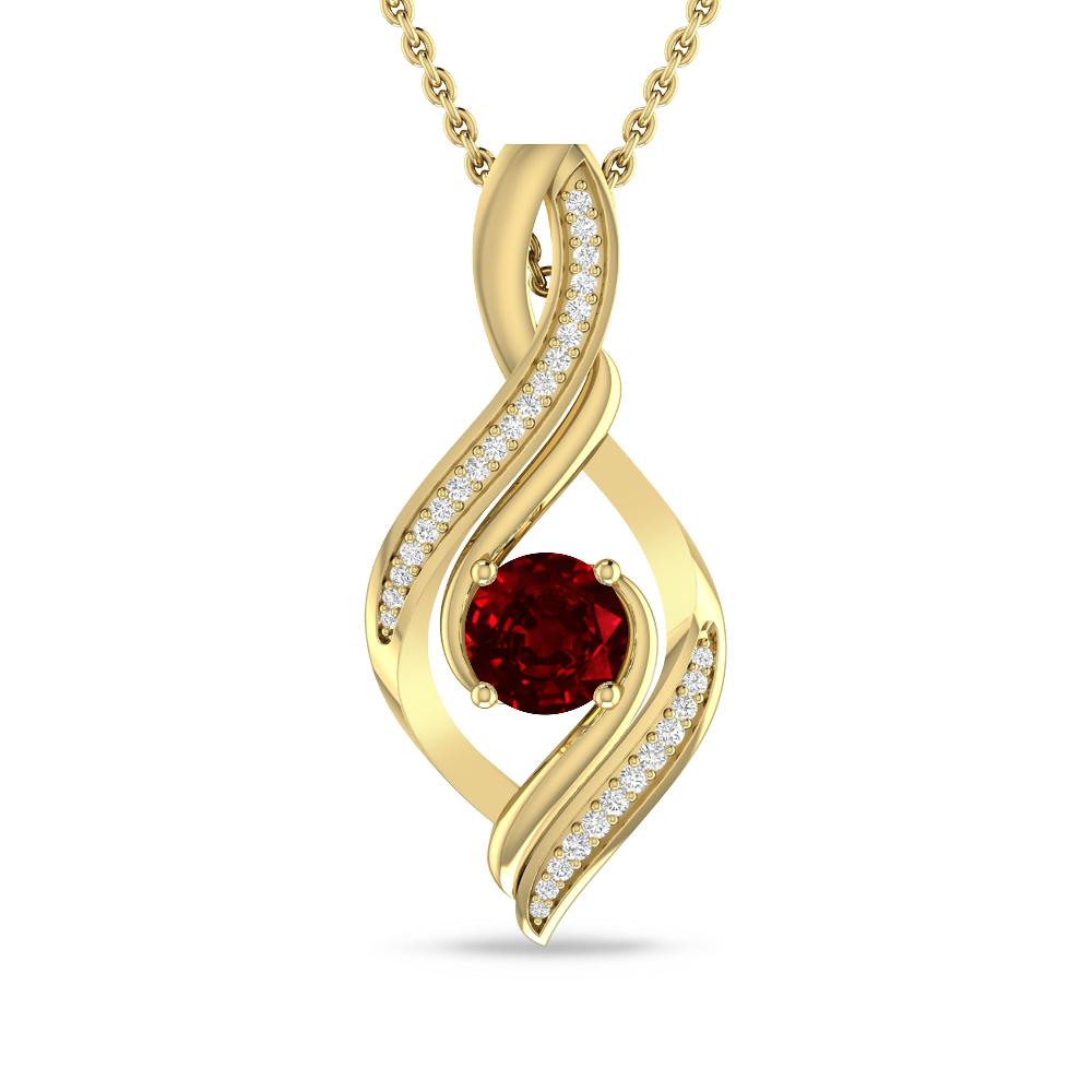 Yellow Gold - Ruby