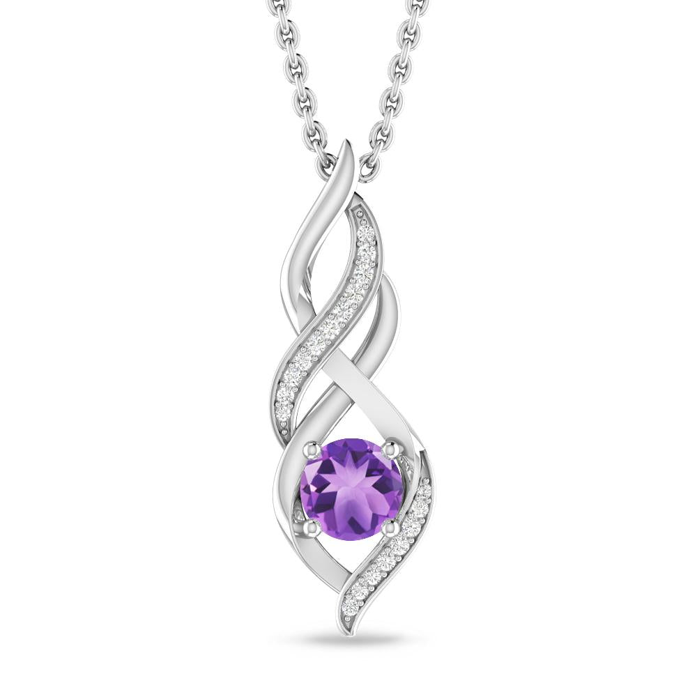 White Gold - Amethyst