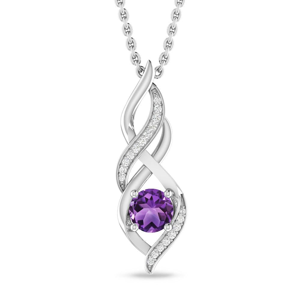 White Gold - Amethyst