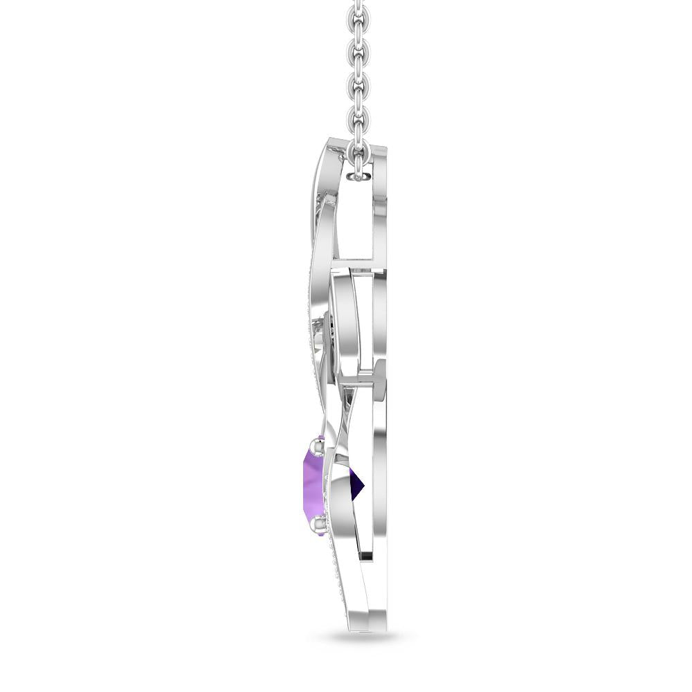 White Gold - Amethyst