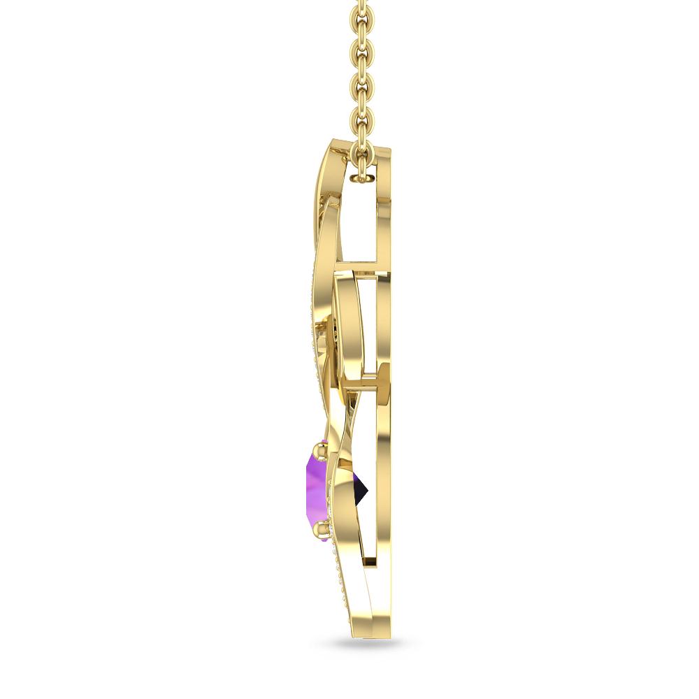 Yellow Gold - Amethyst