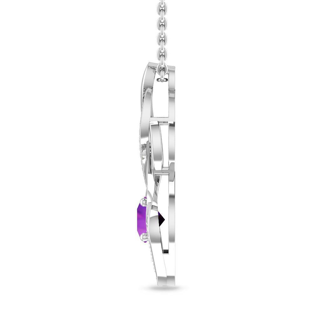 White Gold - Amethyst