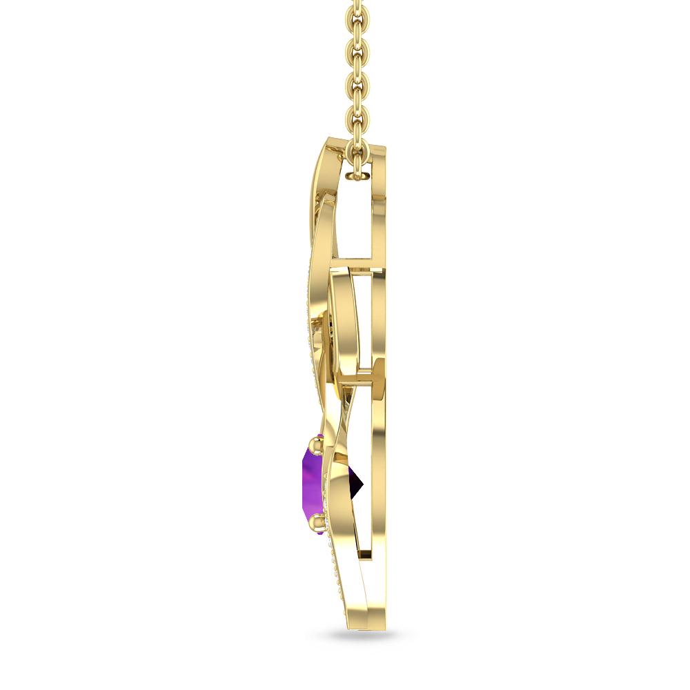 Yellow Gold - Amethyst