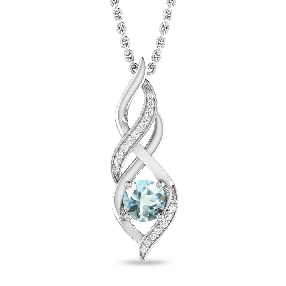 White Gold - Aquamarine