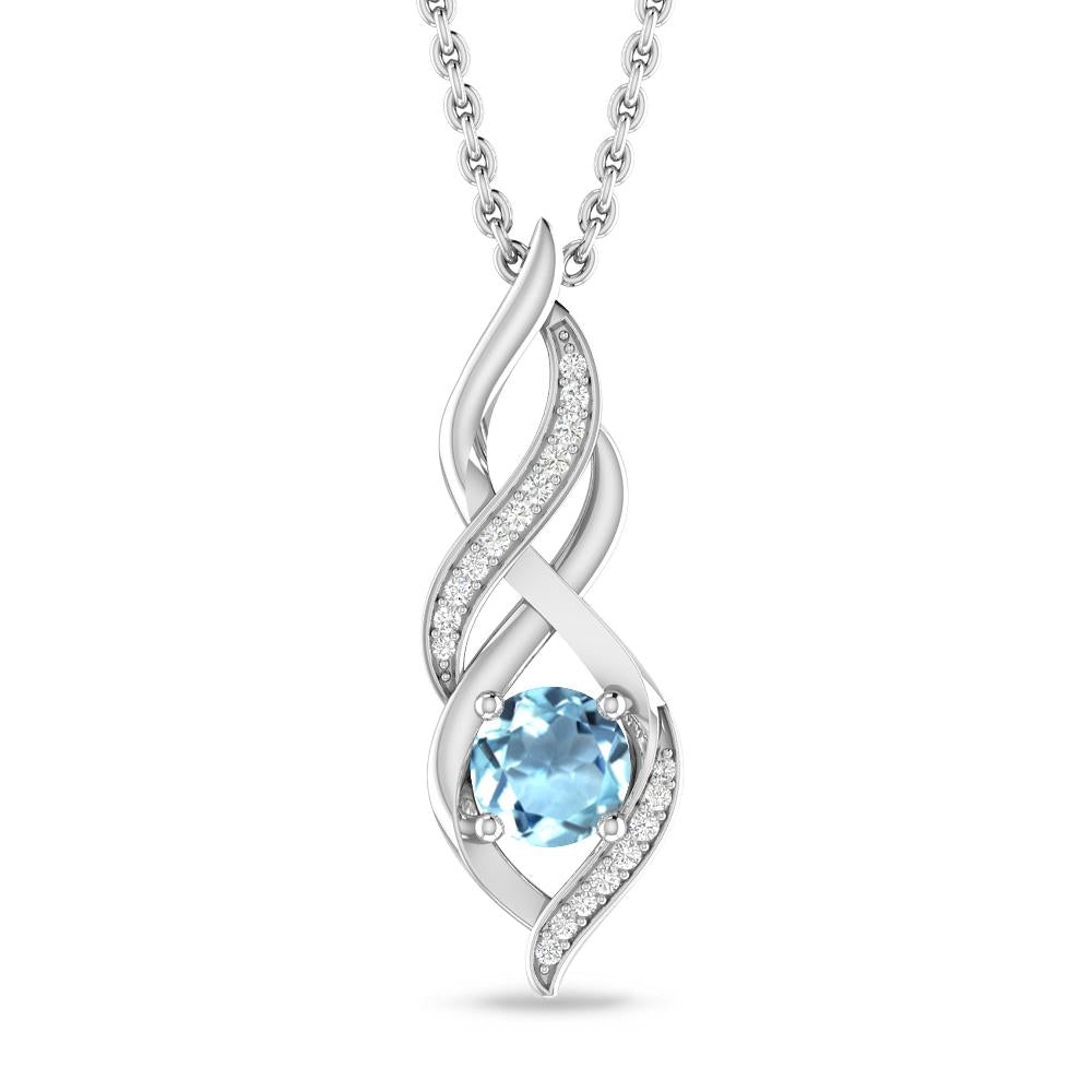 White Gold - Aquamarine