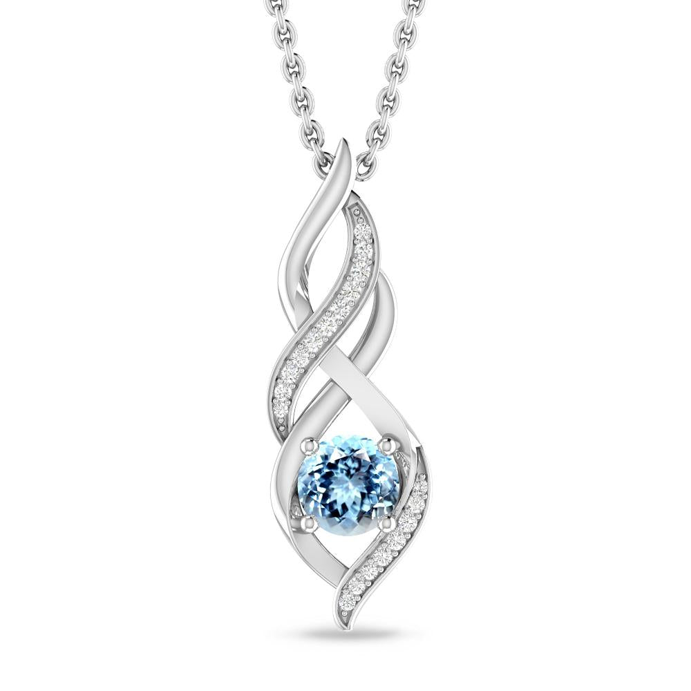 White Gold - Aquamarine