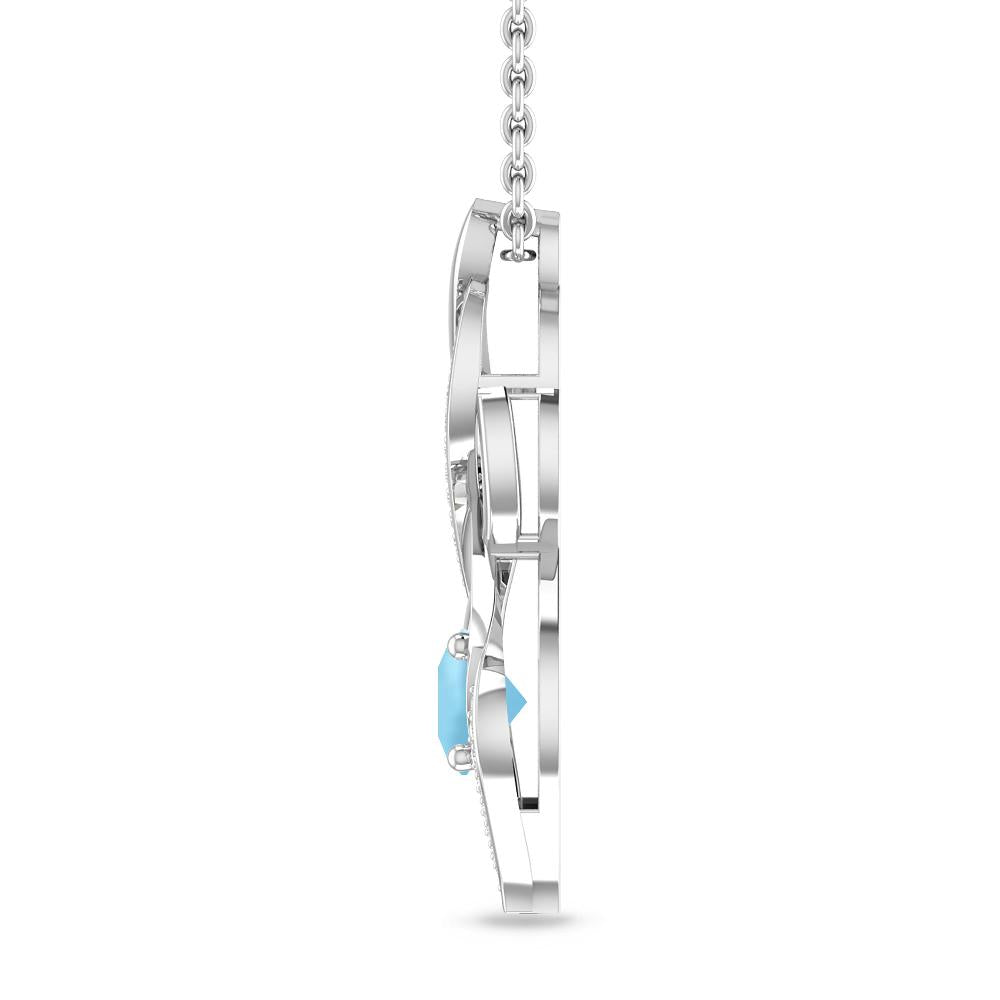 White Gold - Aquamarine